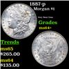 Image 1 : 1887-p Morgan Dollar $1 Grades Choice+ Unc