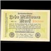 Image 2 : 1923 Weimar Germany 10 Millionen Mark Note P# 106C Grades Choice AU/BU Slider