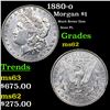 Image 1 : 1880-o Morgan Dollar $1 Grades Select Unc