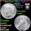 Image 1 : ***Auction Highlight*** 1928-s Peace Dollar $1 Graded Select+ Unc BY USCG (fc)