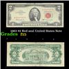 Image 1 : 1963 $2 Red seal United States Note Grades f+