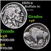 Image 1 : 1921-s Buffalo Nickel 5c Grades vg, very good