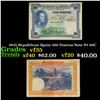 Image 1 : 1925 Republican Spain 100 Pesetas Note P# 69C Grades vf++