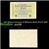 Image 1 : 1923 Weimar Germany 10 Millionen Mark Note P# 106C Grades Choice AU/BU Slider