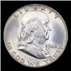 Image 2 : 1948-p Franklin Half Dollar 50c Grades Choice Unc FBL