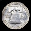 Image 3 : 1948-p Franklin Half Dollar 50c Grades Choice Unc FBL