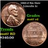 Image 1 : 1960-d Sm Date Lincoln Cent 1c Grades GEM++ Unc RD