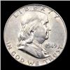 Image 2 : 1949-p Franklin Half Dollar 50c Grades Select Unc