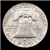 Image 3 : 1949-p Franklin Half Dollar 50c Grades Select Unc