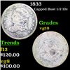 Image 1 : 1833 Capped Bust Half Dime 1/2 10c Grades vg+