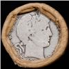 Image 2 : ***Auction Highlight*** Old 50c Roll $10 Halves Solid Barber Half dollar Roll with 1909 & P  Ends (f