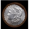 Image 2 : ***Auction Highlight***  AU/BU Slider BRWY Shotgun Morgan $1 Roll 1881 & P Ends Virtually UNC (fc)