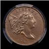 Image 2 : ***Auction Highlight*** 1794 Liberty Cap half cent C-1a R-3 1/2c Graded au55 By SEGS (fc)