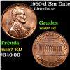 Image 1 : 1960-d Sm Date Lincoln Cent 1c Grades GEM++ Unc RD