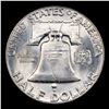 Image 3 : 1954-p Franklin Half Dollar 50c Grades Choice Unc FBL