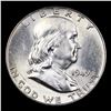Image 2 : 1949-p Franklin Half Dollar 50c Grades Choice Unc
