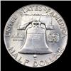 Image 3 : 1949-p Franklin Half Dollar 50c Grades Choice Unc