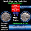 Image 1 : Buffalo Nickel Shotgun Roll in Old Bank Style 'Abbott Coin Counter & Automat' Wrapper 1936 & p Mint 