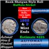 Image 1 : Buffalo Nickel Shotgun Roll in Old Bank Style 'Abbott Coin Counter & Automat' Wrapper 1933 & p Mint 