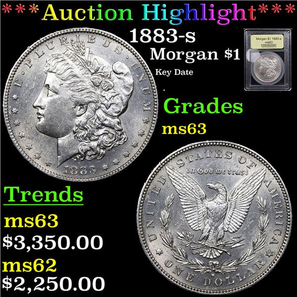 ***Auction Highlight*** 1883-s Morgan Dollar $1 Graded Select Unc By USCG (fc)