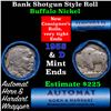 Image 1 : Buffalo Nickel Shotgun Roll in Old Bank Style 'Abbott Coin Counter' Wrapper 1935 & d Mint Ends