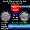 Image 1 : Buffalo Nickel Shotgun Roll in Old Bank Style 'Abbott Coin Counter' Wrapper 1928 & p Mint Ends.