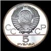 Image 2 : Proof Soviet Russia 5 Kopeks 1980 olympics commemorative Grades GEM++ Proof