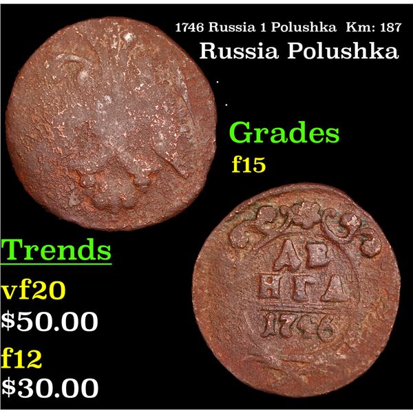 1746 Russia 1 Polushka  Km: 187 Grades f+