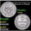 Image 1 : 1923 Soviet Russia 15 Kopeks  Km: 81 Grades Select Unc