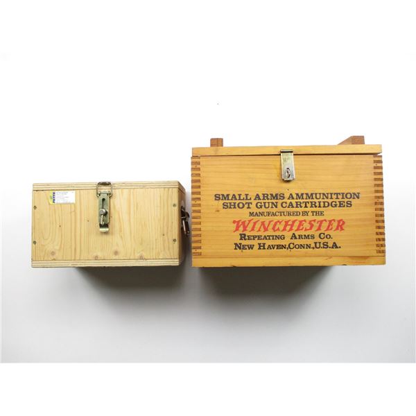 WINCHESTER & FETTE WOOD AMMO BOXES