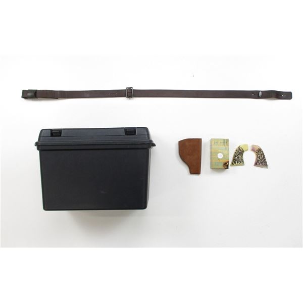 BLACK PLASTIC AMMO BOX ETC