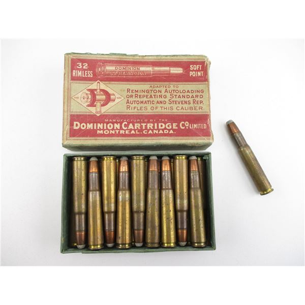 COLLECTIBLE DOMINION .32 REMINGTON AMMO