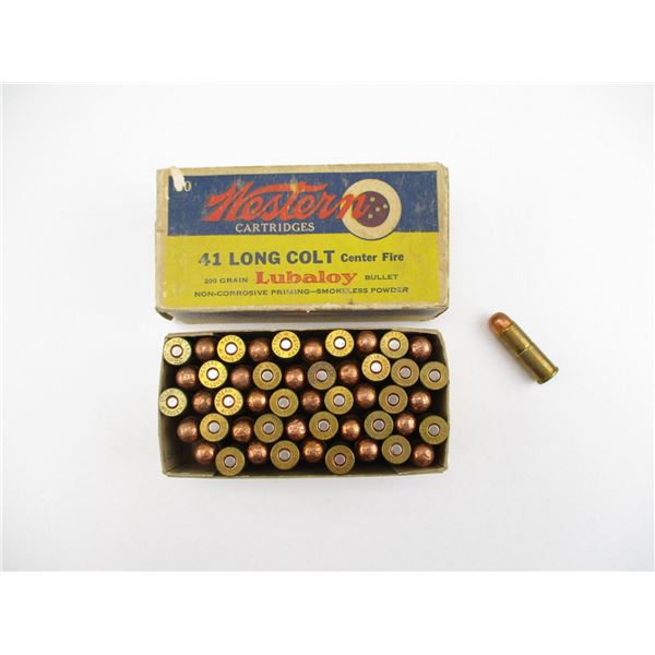 COLLECTIBLE WESTERN .41 LONG COLT AMMO