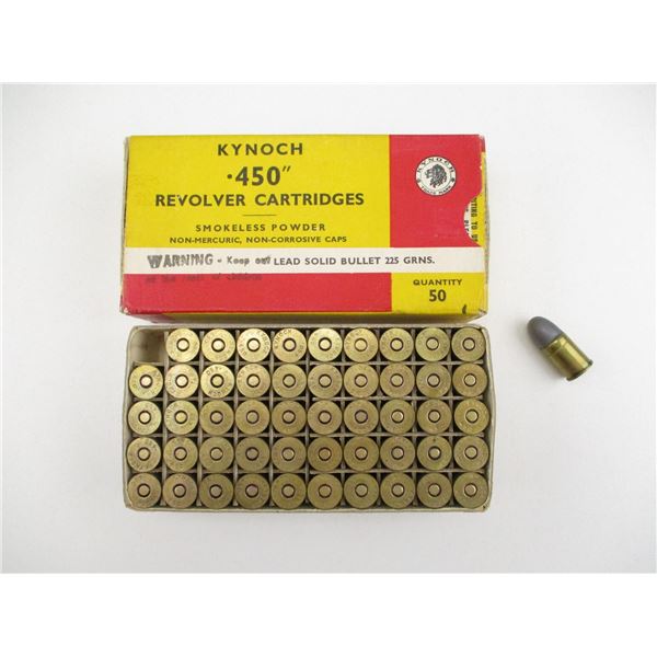 COLLECTIBLE KYNOCH .450 REVOLVER AMMO