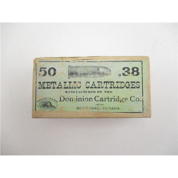 COLLECTIBLE DOMINION .38 LONG CF AMMO