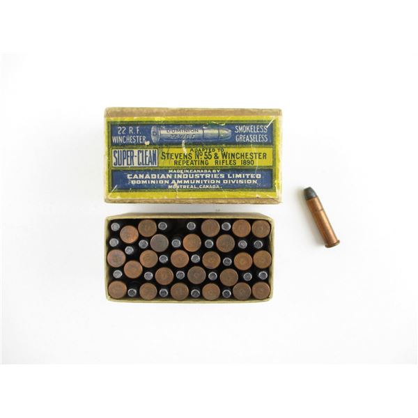 COLLECTIBLE DOMINION .22 WIN AMMO