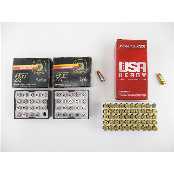 WINCHESTER 9MM LUGER AMMO LOT