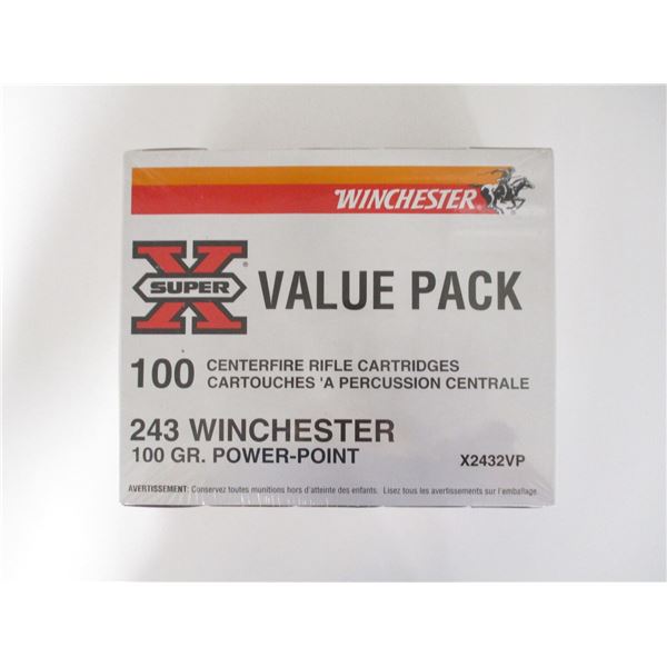 WINCHESTER SUPER-X .243 WIN AMMO LOT