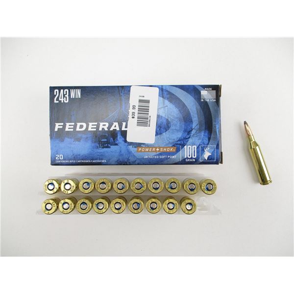 FEDERAL .243 WIN AMMO