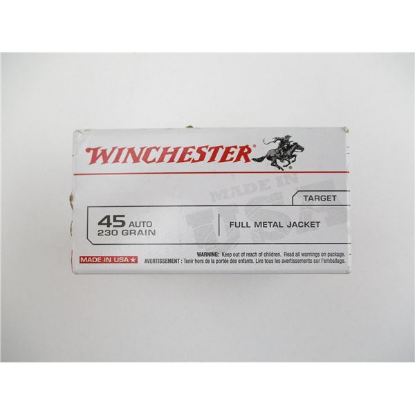 WINCHESTER .45 AUTO AMMO