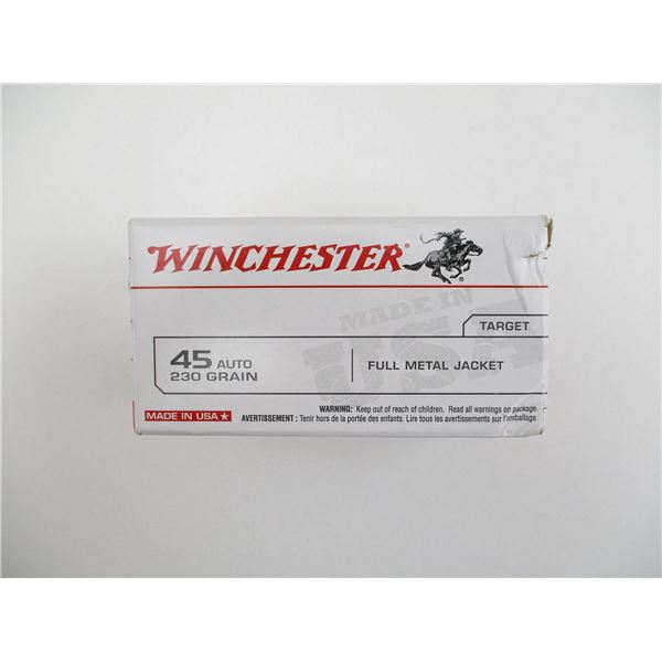 WINCHESTER .45 AUTO AMMO