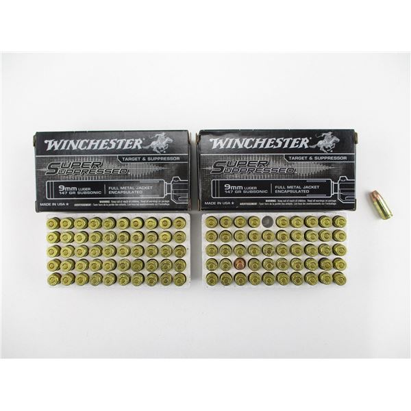 WINCHESTER 9MM LUGER AMMO