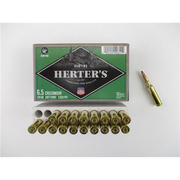 HERTER'S 6.5CM CREEDMOOR AMMO