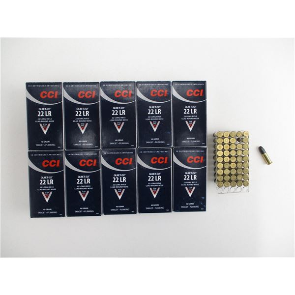 CCI .22 LR QUIET-22 AMMO LOT