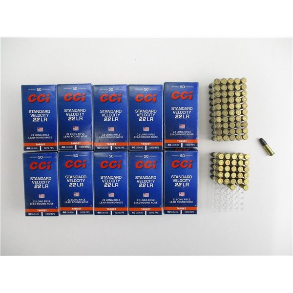 CCI .22 LR STANDARD VELOCITY AMMO LOT