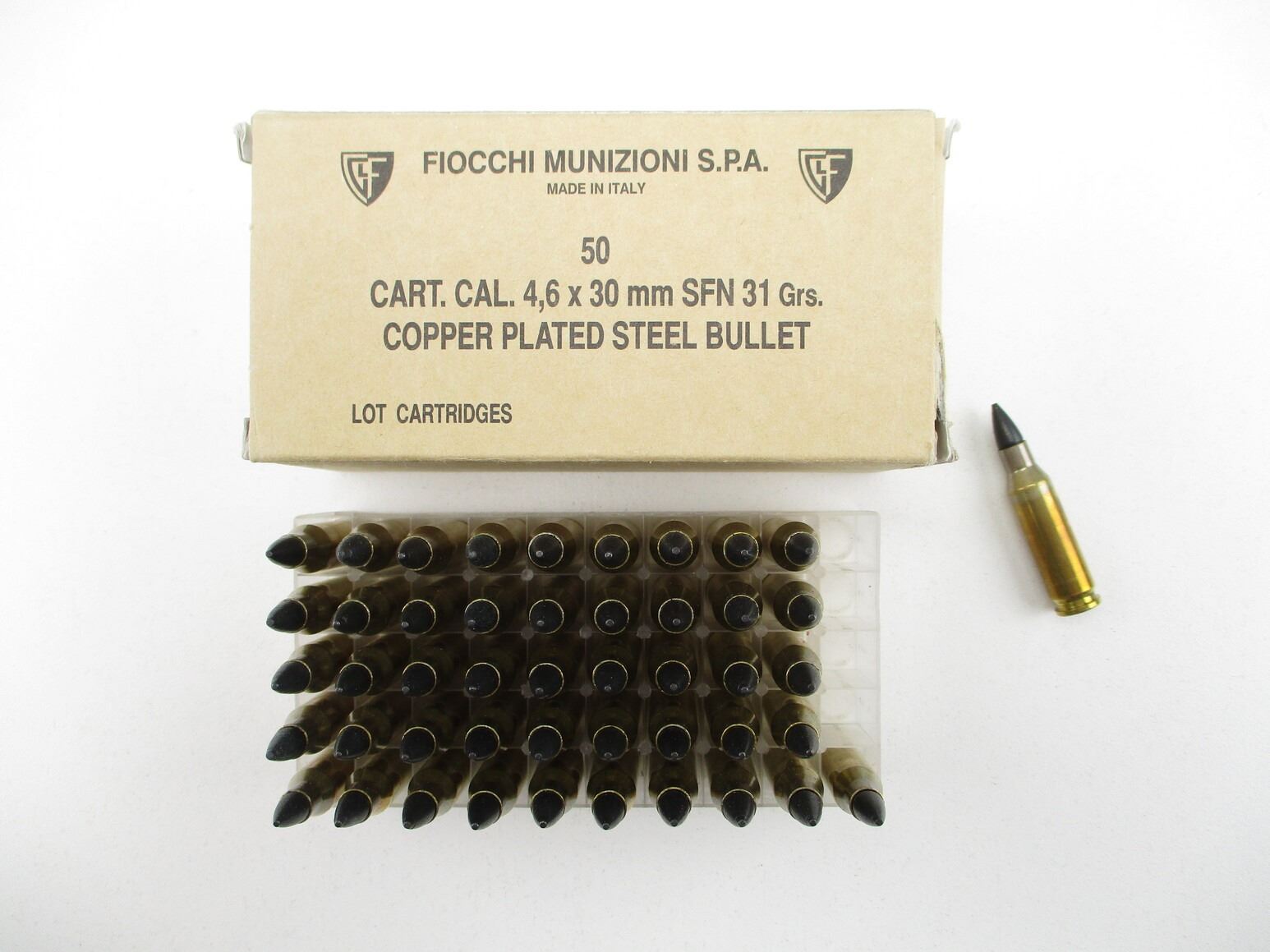 ITALIAN MILITARY FIOCCHI 4.6X30MM AMMO