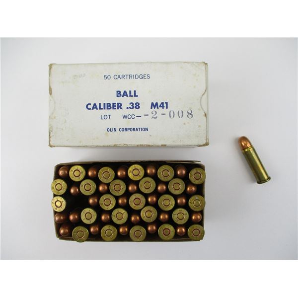 U.S. MILITARY.38 SPCL / M41 AMMO