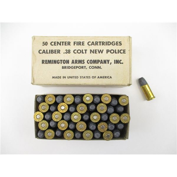 U.S. MILITARY .38 COLT NEW POLICE AMMO