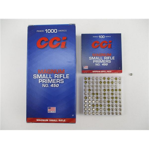 CCI MAGNUM SMALL RIFLE PRIMERS