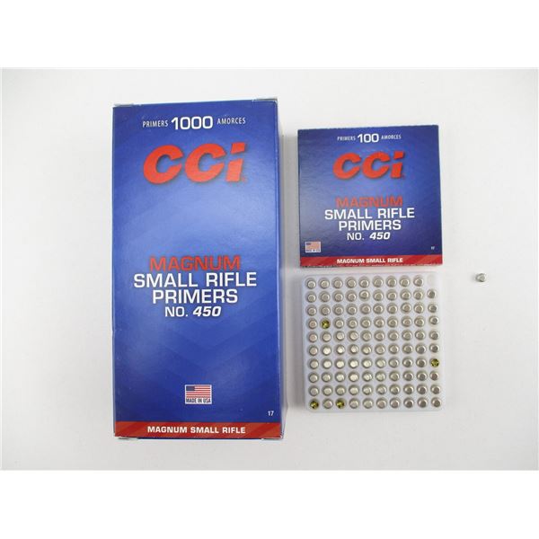 CCI MAGNUM SMALL RIFLE PRIMERS